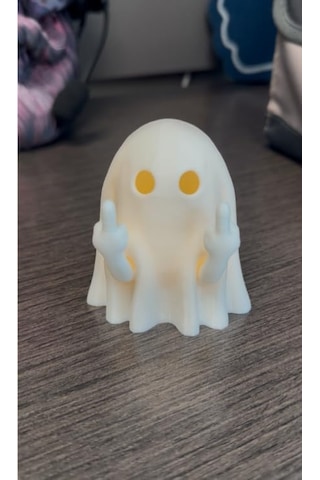 Housetrend Dekoratif Sevimli Şakacı Hayalet Biblo Sinirli Angry Ghost - Halloween Ghost Dekorasyon Hediye Süpriz Şak Diğer