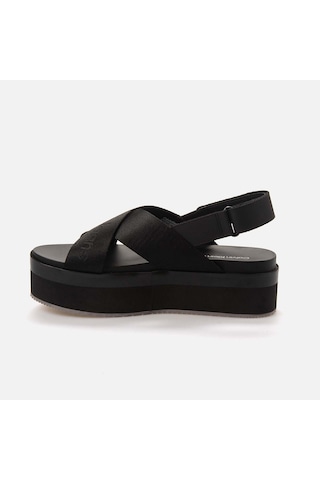 Calvin Klein Dolgu Topuklu Kadın Sandalet Yw0yw01362 Siyah