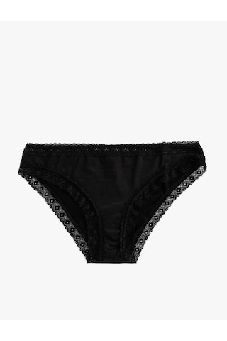 Koton Brief Dantelli Külot Siyah 5wlk30036mk Siyah