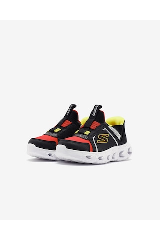 Skechers Hypno-flash 2.0-brisk-brights Küçük Erkek Çocuk Siyah Işıklı Spor Ayakkabı 403830n Bkrd Siyah