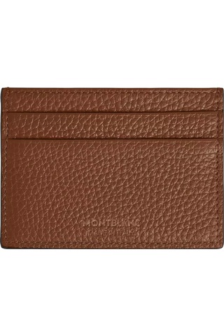 Mont Blanc Montblanc Grain Deri 5 Bölmeli Kartlık 221392 Kahverengi