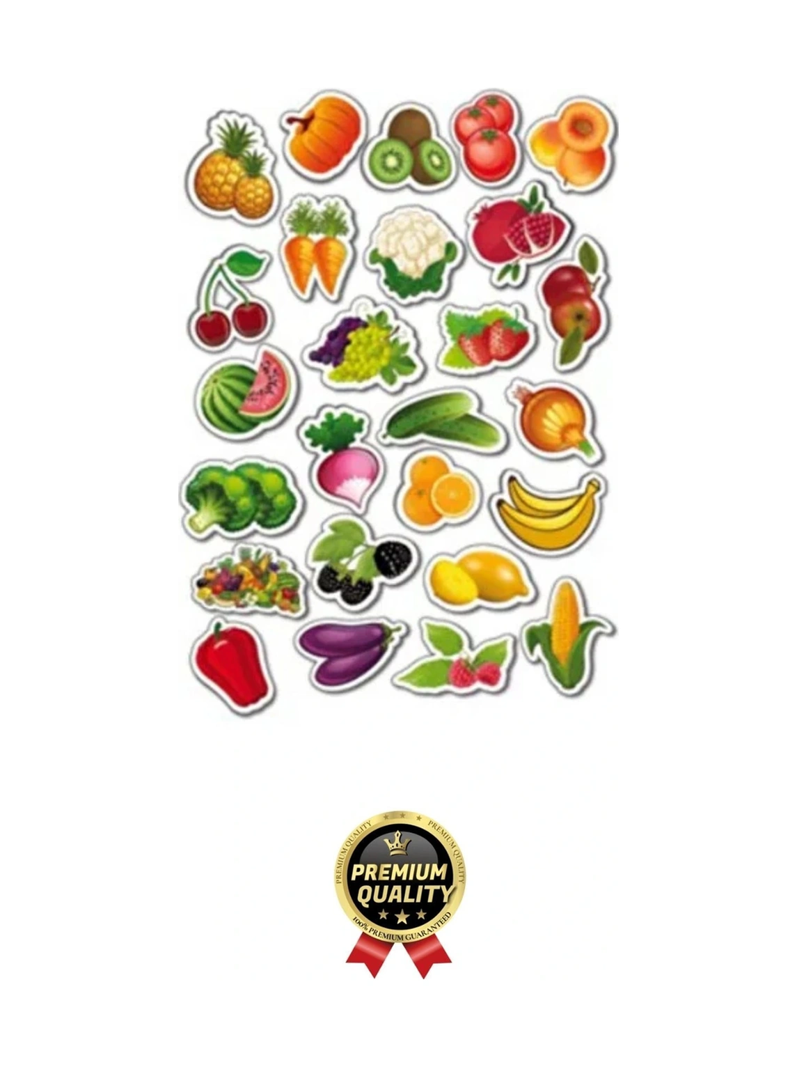 Yeni Nesil Eğlenceli Eğitici Öğretici El Göz Koordinasyonu Oyun Manyetik Sebze Ve Meyveler 26 Parça