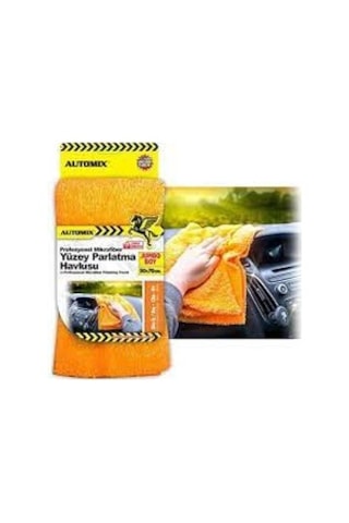 Automix Oto Ev Pürüzsüz Mikrofiber Yüzey Parlatma Bezi 50X50