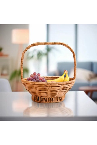 Homyl Açık Plaj Alışverişi Için Dokuma 14cmx25cm Kahverengi