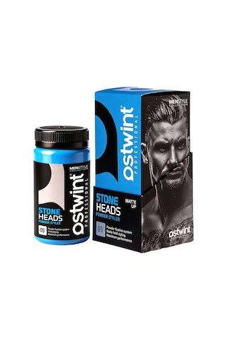 Ostwint MenStyle Collection Güçlü Tutuculuk Mat Bitiriş Hacim ve Doku Saç Şekillendirici Pudra Toz Wax Mavi 20 G