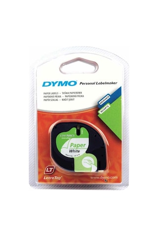 Dymo Letratag Şerit Kağıt 12 mm x 4 Mt Beyaz 91200 S0721510