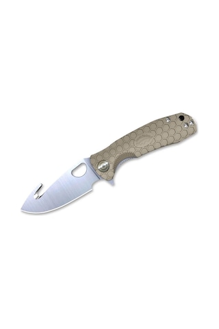 Honey Badger Hook Large Tan Kamp Çakı Kahverengi