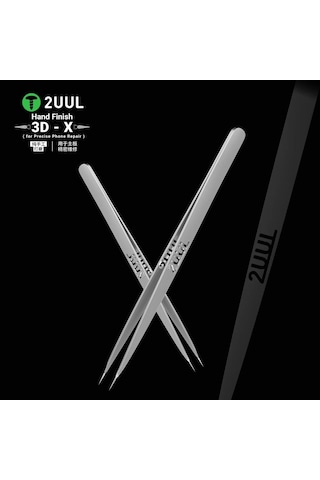 2uul Tw02 El İşçiliği 3d-x Desenli Hassas Anti-statik Düz Uçlu Entegre Cımbızı