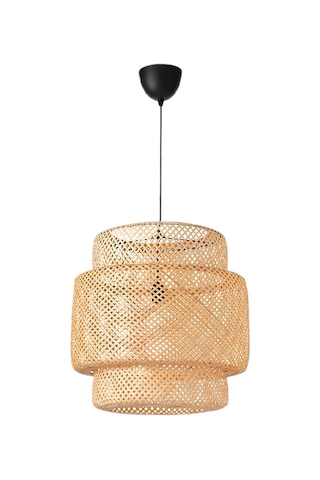 Sinnerlig Bambu Avize 50cm- İskandinav, Modern, Bohem, Rattan Avize, Aydınlatma Hasır