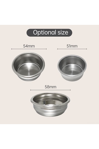 Leezsing 51mm Çelik Kahve Filtre Sepeti - Bes880/bes810bss/bambino Plus Ve Diğer铂富 Modelleri İçin Uyumlu - Portakal Kolu Kullanıma Hazır Gümüş