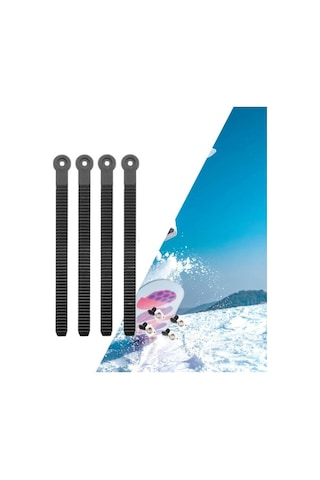 Bosphorusboutique Suntek Snowboard Ayak Bileği Askıları Sabitleme 4-adet Siyah Eo Siyah
