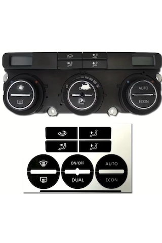 Volkswagen Golf Mk5 Passat B6 Uyumlu Klima Tuş Tamir Takımı Sticker Etiketi 1 Adet