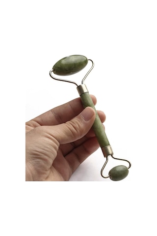 Yeşim Taşı Masaj Aleti Jade Roller Yeşim Taşlı Yüz Masaj Aleti