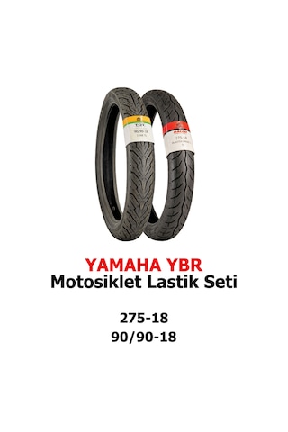 Yamaha Ybr Motosiklet Lastiği 275-18 Tl Ve 90/90-18 Tl
