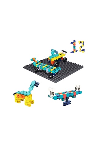 Şekilli Yapım Blokları Seti 107 Parça Eğitici Blok Oyuncak