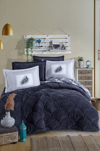 Nordqueen Wellsoft Tek Kişilik Uyku Seti Çift Taraflı Puma Lacivert