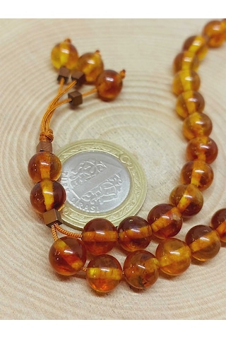 Kehribar Taşı Tesbih 33'lük 8mm 23475 Çok Renkli