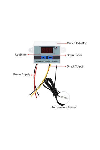 Dijital Sıcaklık Kontrol Termostatı 12v