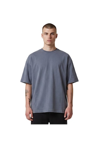 Sportive Corin Oversize Erkek Antrasit Günlük Stil T-shirt 26ye0016-kgrı Gri