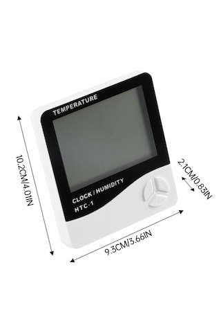 Htc 1 Saatli Alarmlı Nem Ölçer Ve Termometre