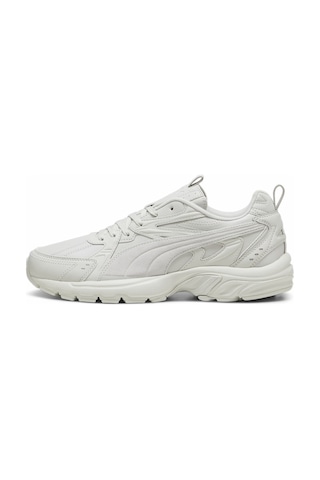 Puma Milenio Tech Deri Spor Ayakkabı Unisex Glacial Gray White Glacial Gray White