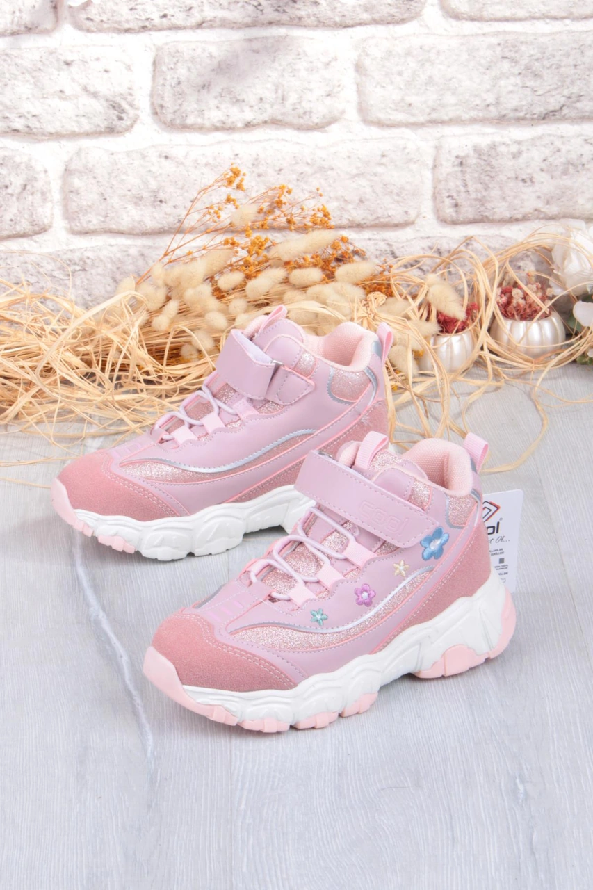 Fort Cool Bella Rahat Sıcak Astar Kaymaz Taban Kız Çocuk Bot Pudra