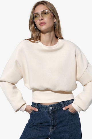 Hiccup Busem Kadın Pamuk-polyester Sweatshirt Krem