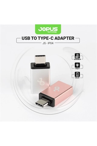 Jopus Usb To Type-c Otg Adapter -gümüş- Jo-ıpo4