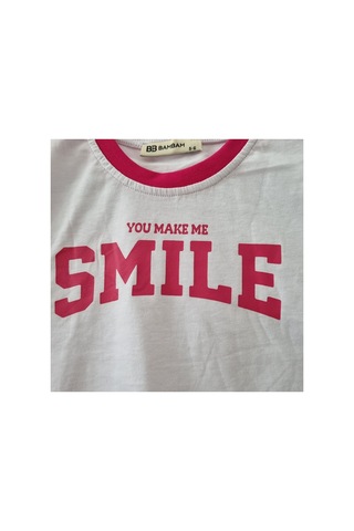 Uğur Bebe Crop T-shirt Kargo Cep Paraşüt Pantolon Takım Beli Paçası Ayarlamalı Pantolon Crop İp Detaylı Beyaz Beyaz