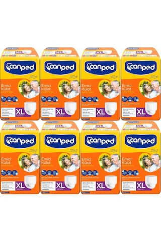 Canped Emici Külot Yetişkin Hasta Bezi XL 8 x 7'li