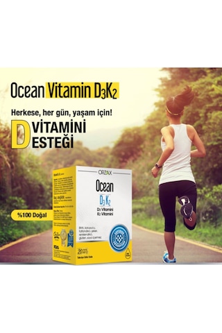 Ocean D3 Ve K2 Vitamini Içeren Takviye Edici Gıda Damla 20 Ml