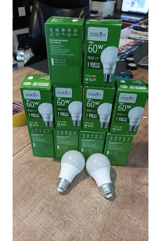9 Watt Led Ampul E27 Duy Enerji Tasarufflu Beyaz Işık 5 Adet