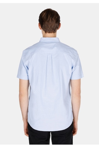 Colin's Colins Regular Fit Shirt Neck Düz Erkek Mavi Kısa Kol Gömlek Cl1073847 Cl1073847 Q1.v1 Ble Mavi