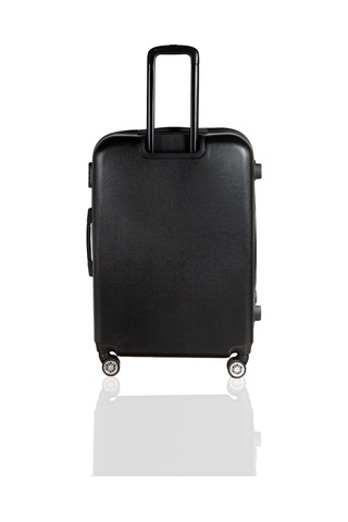 Polo&Sky Elmas Model Siyah Renk Büyük Boy Valiz Bavul Siyah