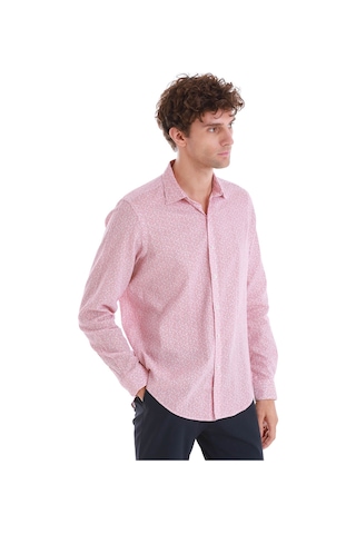 Hatemoğlu Bordo Comfort Fit Baskılı Slim Yaka Uzun Kollu Spor Gömlek 24d190000007 Bb Bordo