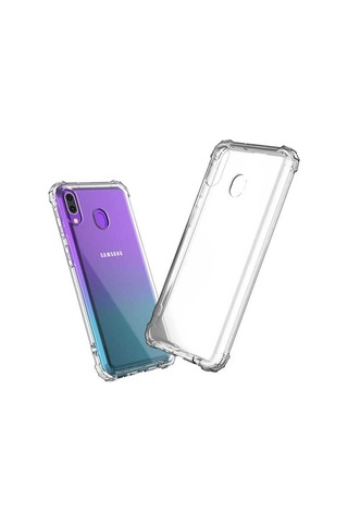 Samsung Uyumlu Galaxy A20 Kılıf Zore Nitro Anti Shock Silikon Renksiz