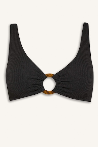 Defacto - Regular Fit Bürümcük Bikini Üstü-Fall in Love B6903AX24SM Siyah