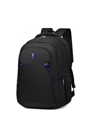 Moveevo Erkekler İçin Büyük Kapasiteli Dışarıda Kullanıma Uygun Sırt Çantası - Seyahat, İş Ve Üniversite İçin Bilgisayar Bölmeli Mavi Rengi Siyah