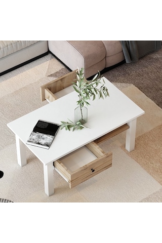 Orta Sehpa Loft Beyaz Çırağan