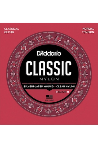 D'addario Ej27N Normal Tens Klasik Gitar Teli Seti + Pena
