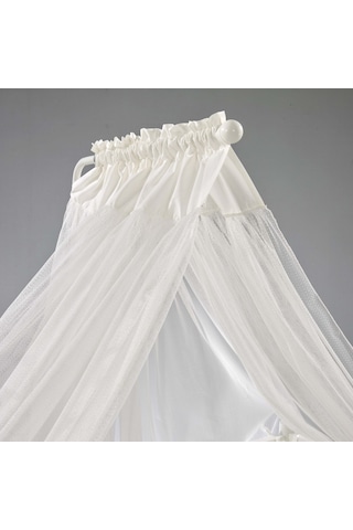 Meltem Kids Mondo İncili Krem Pamuklu Bebek Uyku Seti 60 x 120 CM Krem