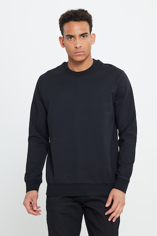 AC&Co / Altınyıldız Classics Erkek Siyah 2'li Paket Pamuklu Standart Fit Normal Kesim Bisiklet Yaka Sweatshirt Siyah