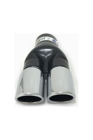 Çift Uçlu Yuvarlak Yassı Kesik Egzoz Ucu Krom Küçük C266