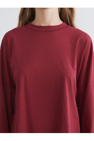 Lcw Young Bordo Bisiklet Yaka Kadın Pijama Takımı