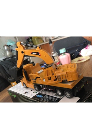 Oyuncak Koleksiyon İş Makinaları Kamyon Ekskavatör 25 Cm