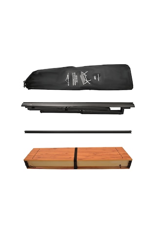 Nurgaz Campout Katlanır Odin Kamp Masası - Taşıma Çantalı Ng N054 Ahşap