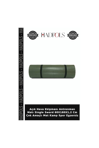 Açık Hava Ekipmanı Antrenman Matı Single Sword 60x180x1,2 Cm Çok Amaçlı Mat Kamp Spor Egzersiz Çok Renkli