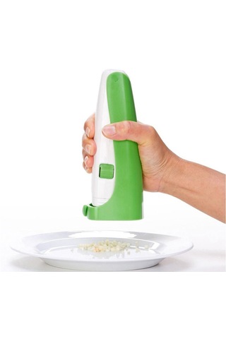 Homyl Sarımsak Basın Zencefil Baskı Doğrayıcı Kesici Kıyma Yeşil