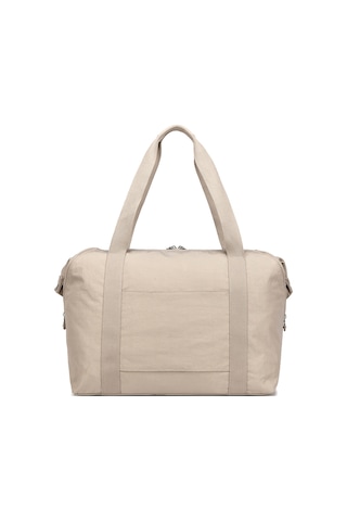 Smart Bags Orta Boy Su Geçirmez Extra Hafif Krınkıl Kumaş El Valizi Ve Spor Çantası Bej