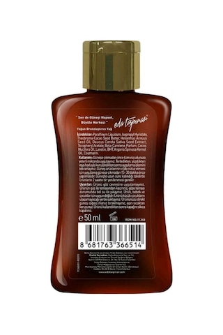 Eda Taşpınar Yoğun Bronzlaştırıcı Yağ 50 ML